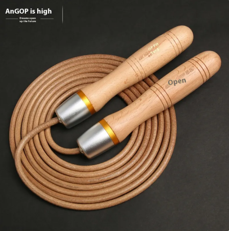 Skip · BC ST-04 — Leather and Wood Skipping Rope