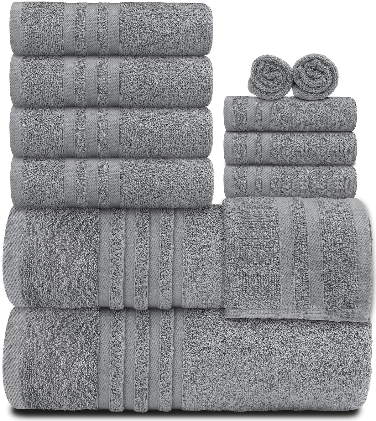 Cotton 12-piece towel set