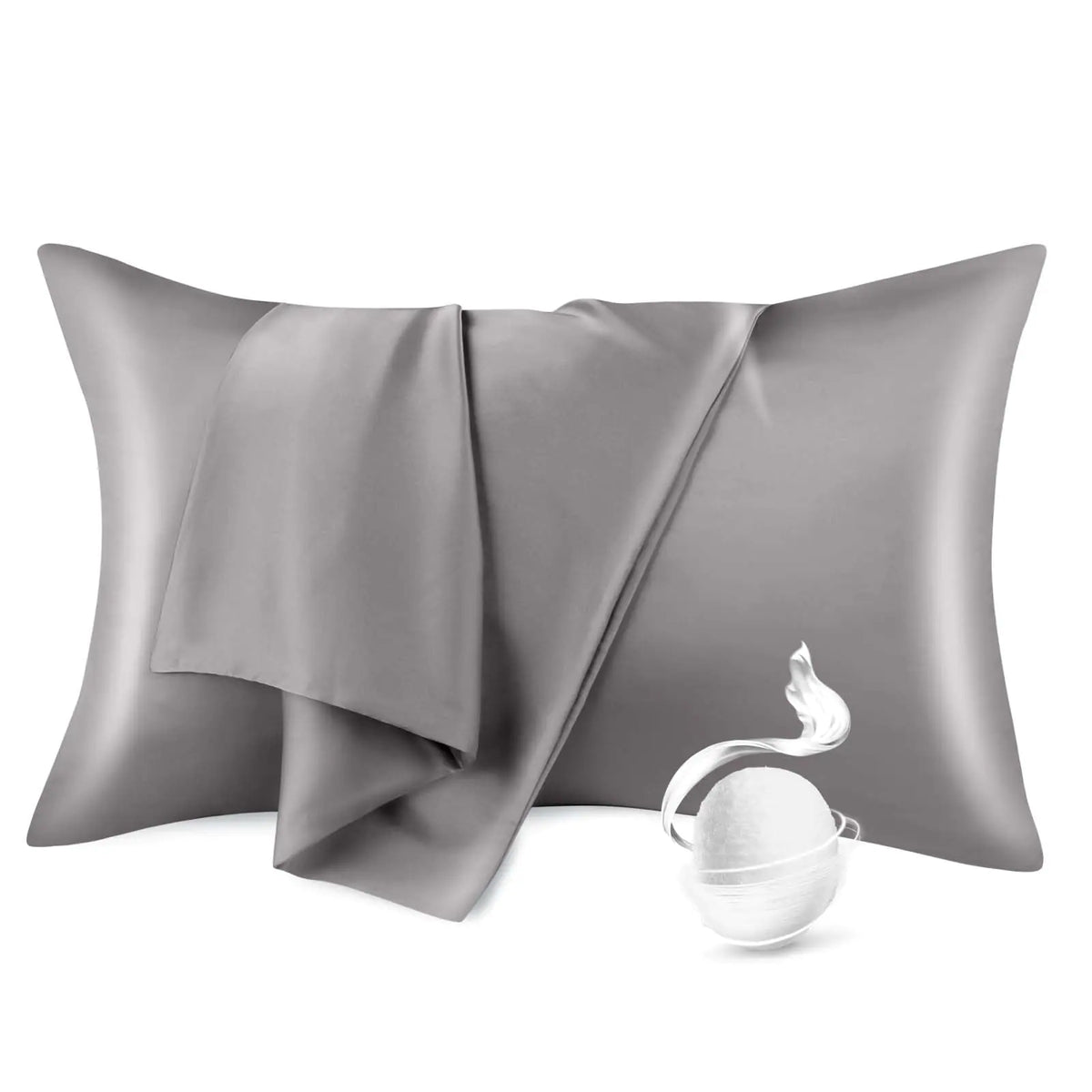 Charcoal mulberry silk pillowcase