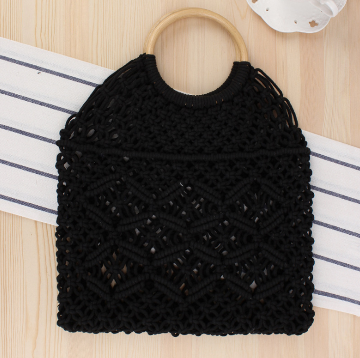 Macramé Cotton Rope Beach Tote