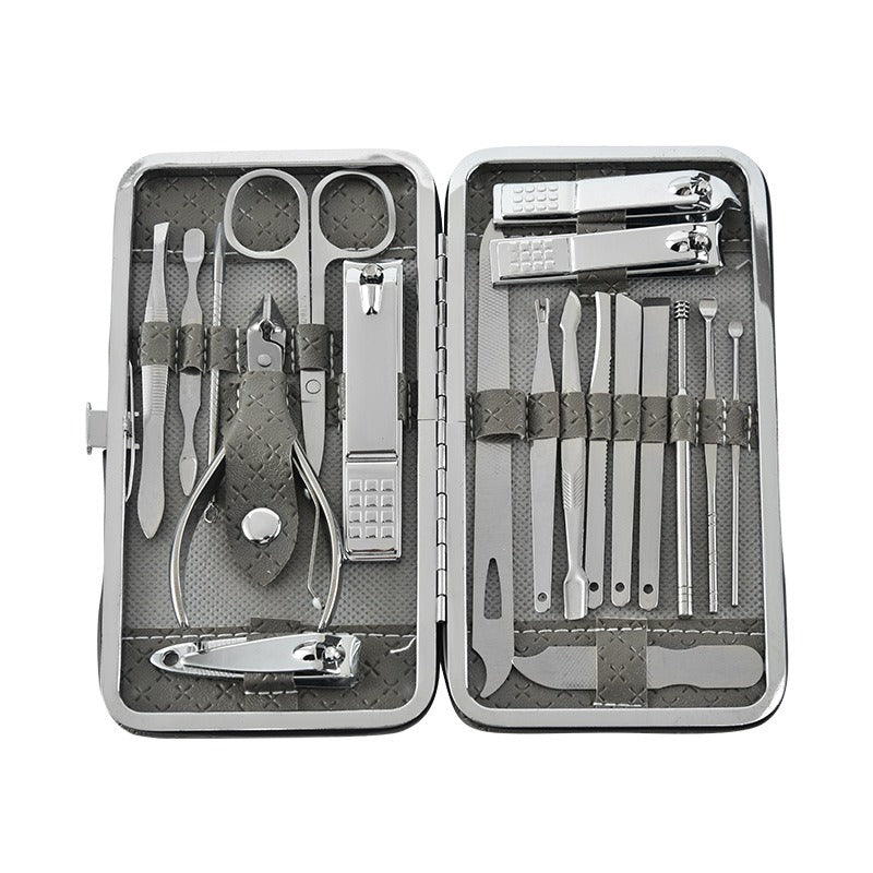 19-Piece Stainless Steel Manicure & Pedicure Set