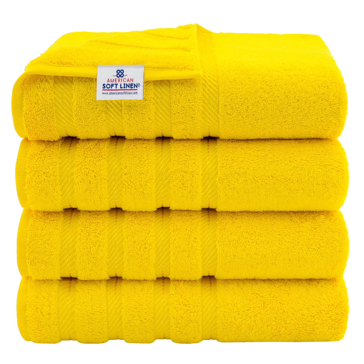 Turkish cotton bath towel set of 4