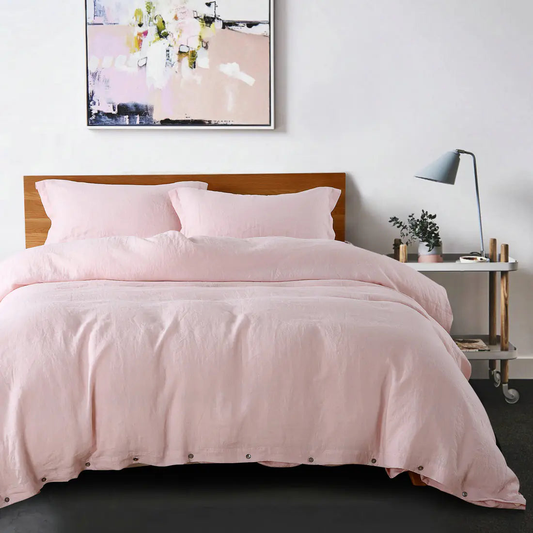 Pure linen duvet and pillowcase set
