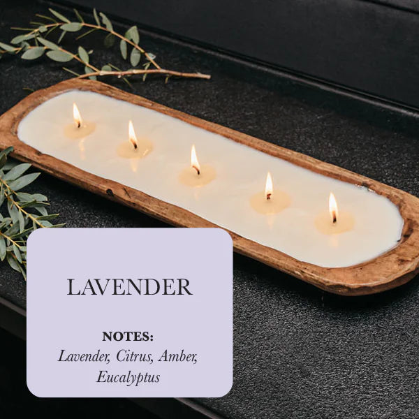 Lavender citrus amber 5-wick candle