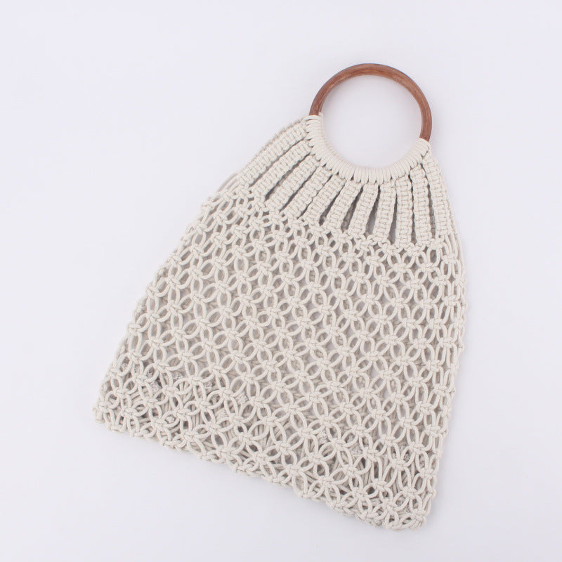 Macramé Cotton Rope Beach Tote