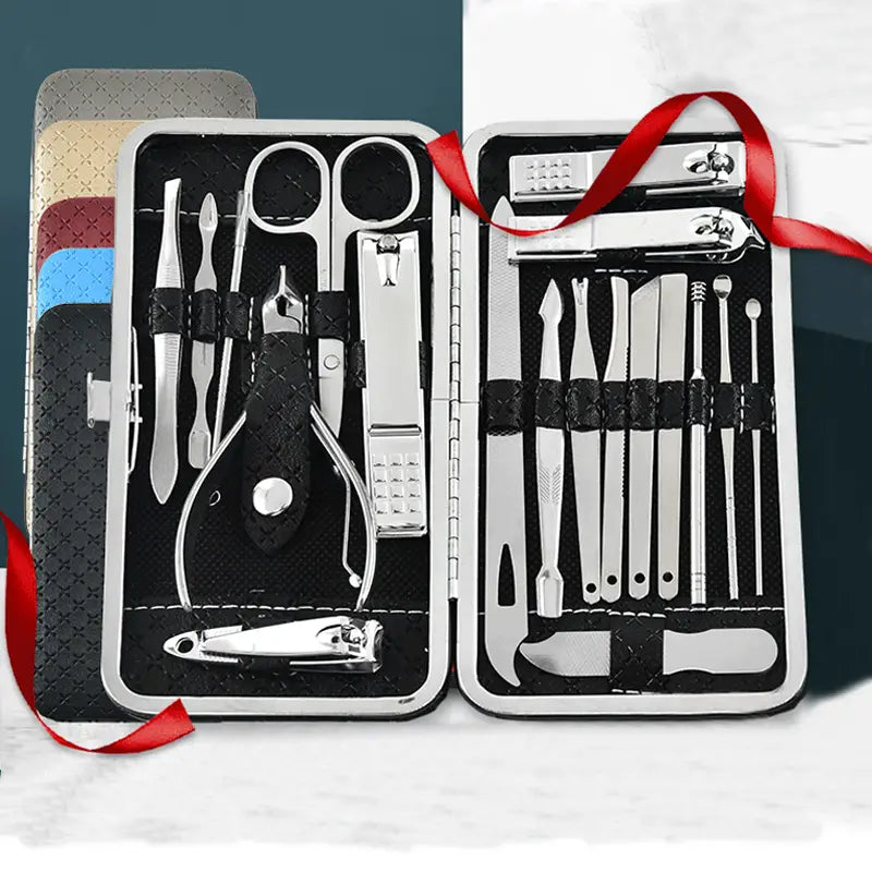 19-Piece Stainless Steel Manicure & Pedicure Set
