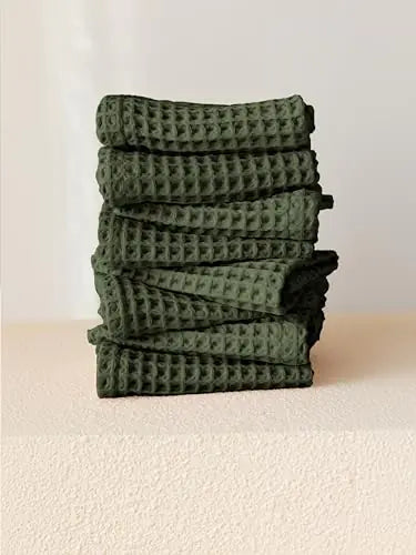 Turkish waffle washcloth set of 8