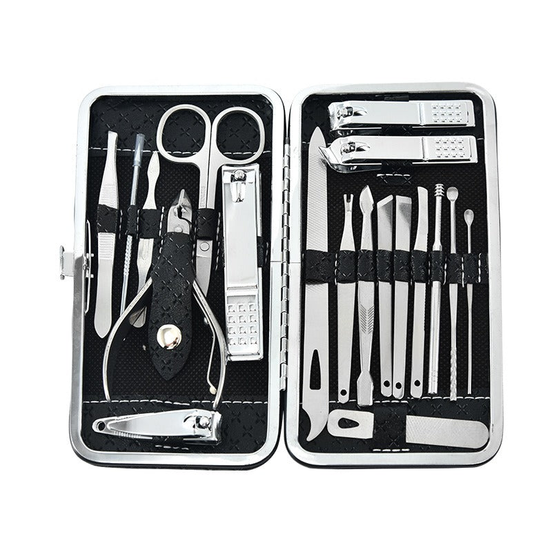 19-Piece Stainless Steel Manicure & Pedicure Set