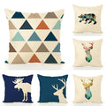 Minimalist linen cushion cover