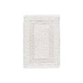 White reversible tufted cotton bath mat