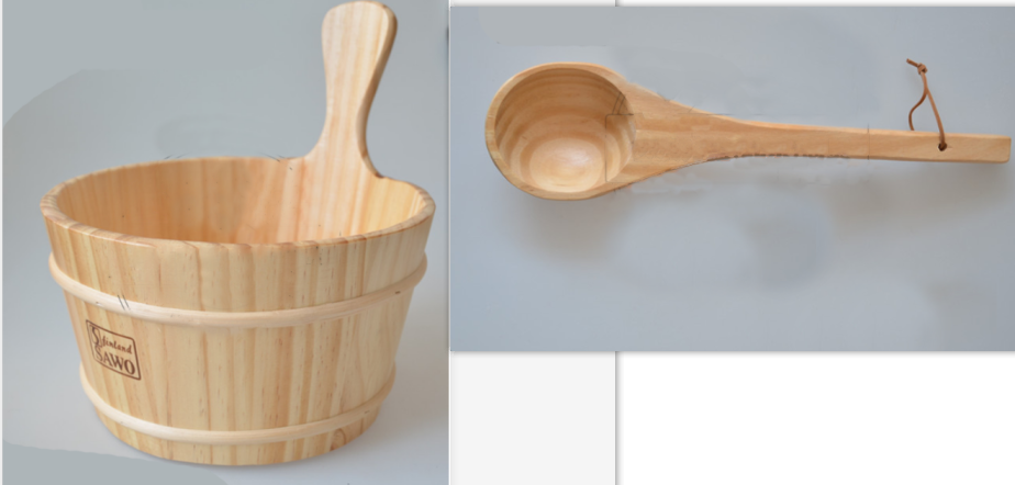 Vessel · BC 03-05 — Wooden Bath Bucket & Ladle