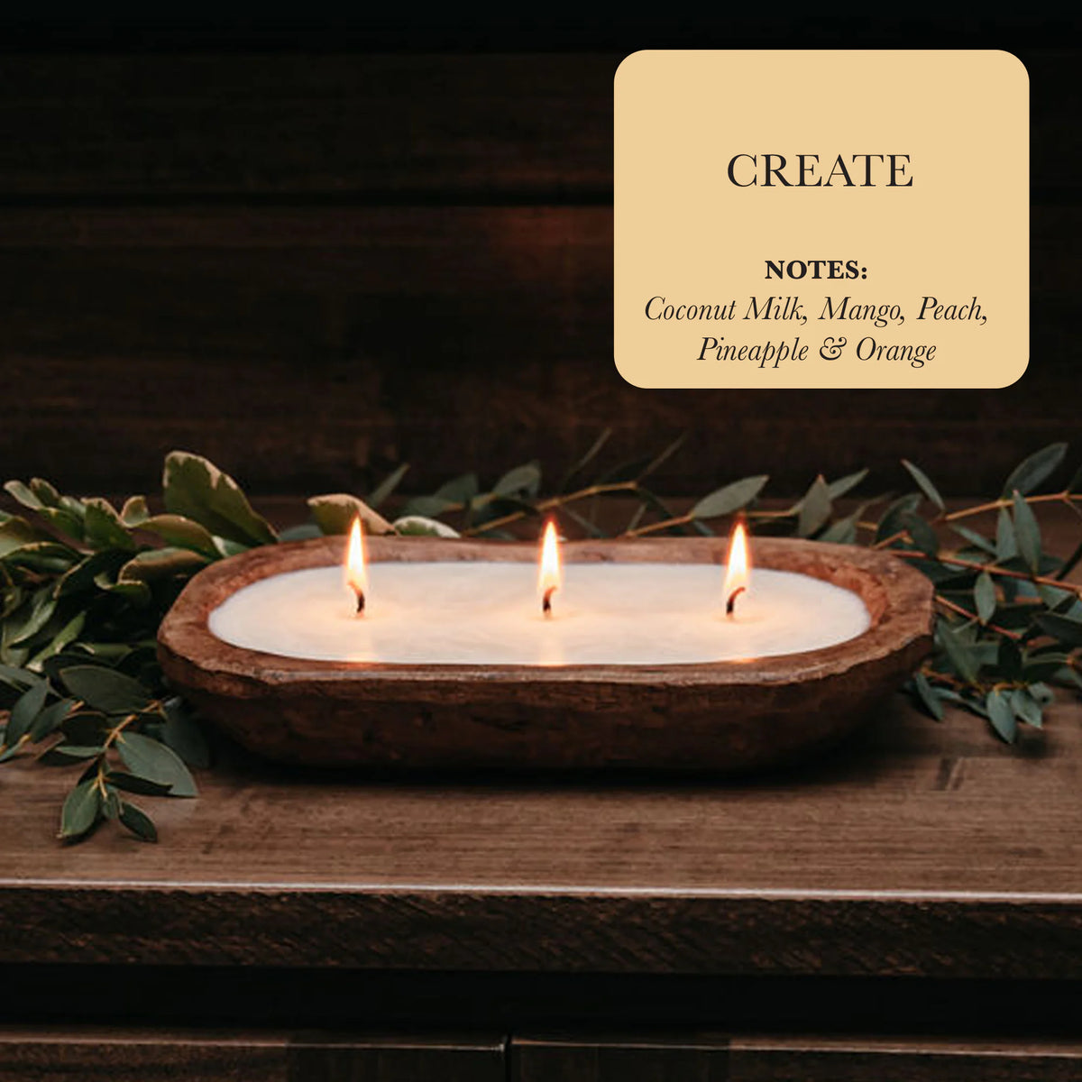 Coconut orchard 3-wick candle