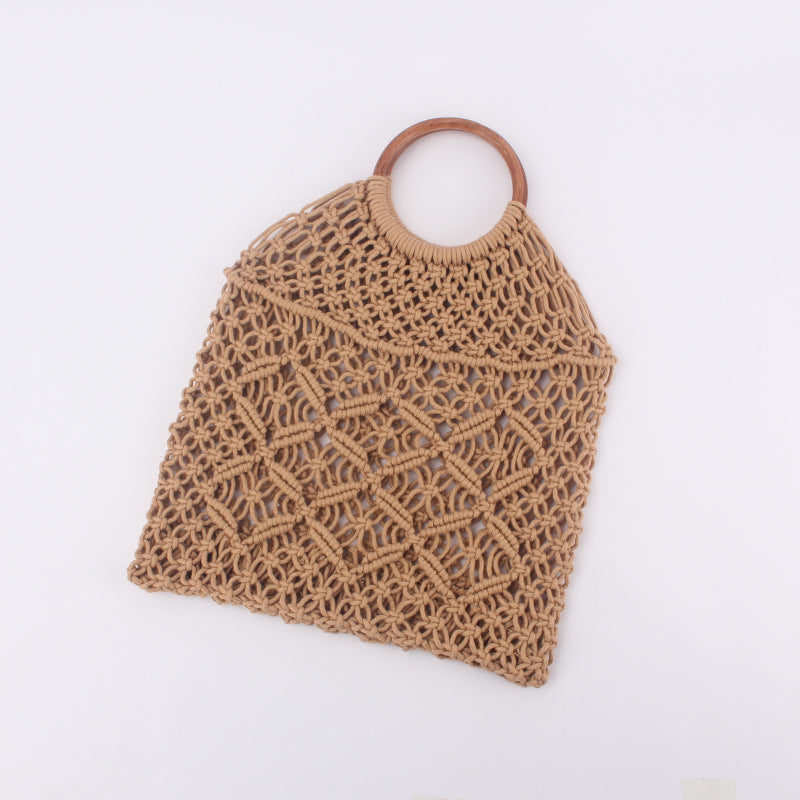 Macramé Cotton Rope Beach Tote