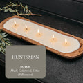 Musk cedarwood rosewood 5-wick candle