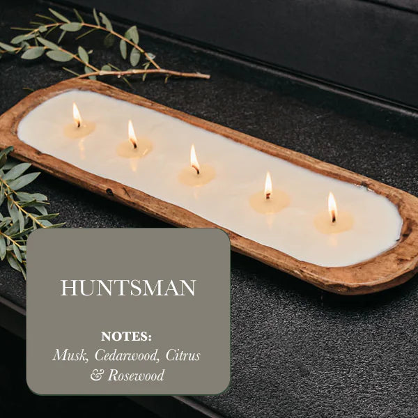 Musk cedarwood rosewood 5-wick candle