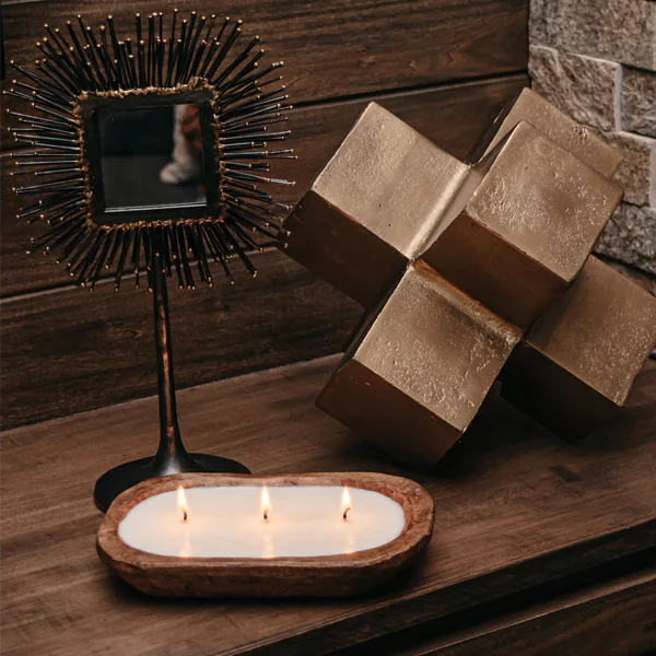 Bamboo amber lime 3-wick candle