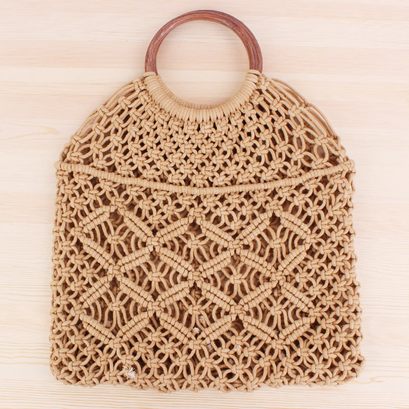 Macramé Cotton Rope Beach Tote