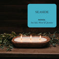 Sea-salt wood jasmine 3-wick candle