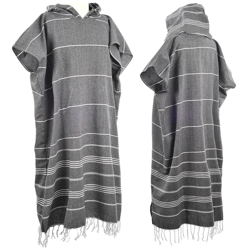 Turkish cotton hooded beach robe