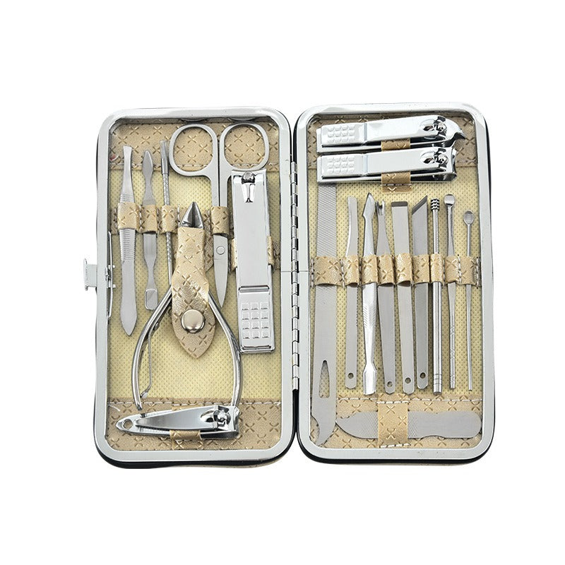 19-Piece Stainless Steel Manicure & Pedicure Set
