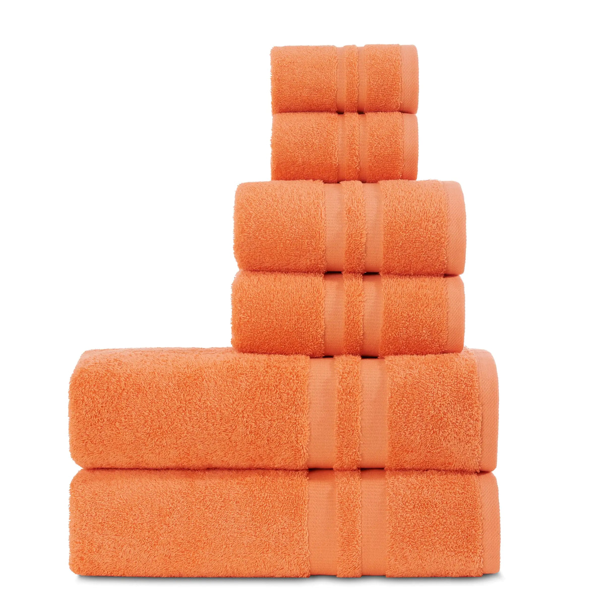 630GSM Turkish cotton 6-piece towel set
