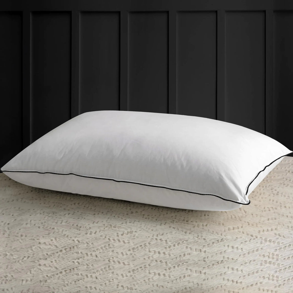Medium-firm feather down pillow