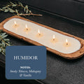 Tobacco mahogany vanilla 5-wick candle