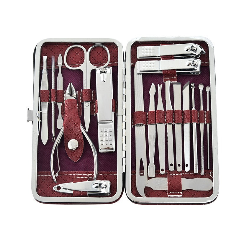 19-Piece Stainless Steel Manicure & Pedicure Set