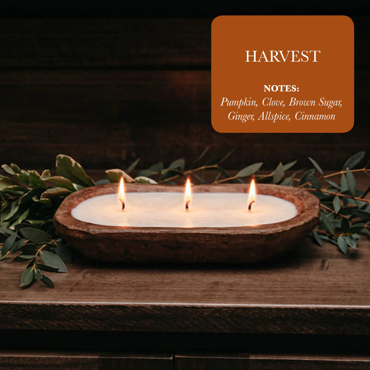 Pumpkin clove brown sugar 3-wick candle