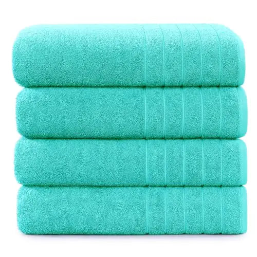 Ring-spun cotton bath sheet set of 4
