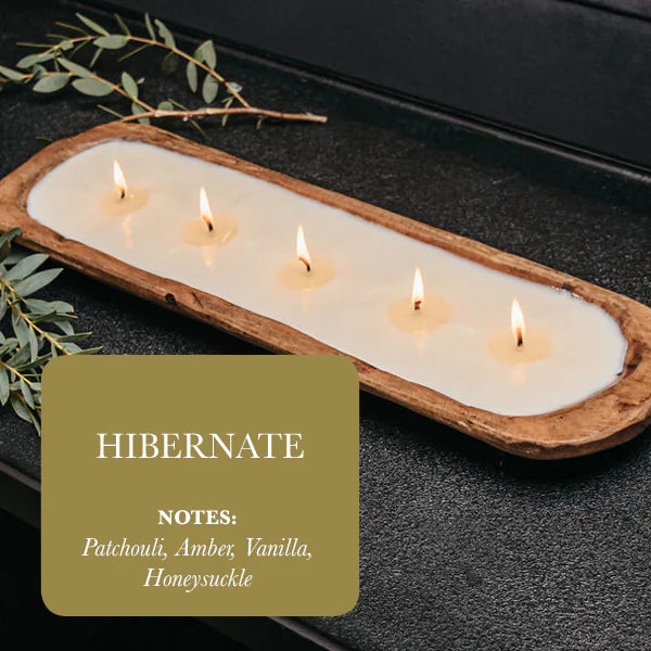 Patchouli amber vanilla 5-wick candle