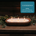 Red currant teakwood nutmeg 3-wick candle