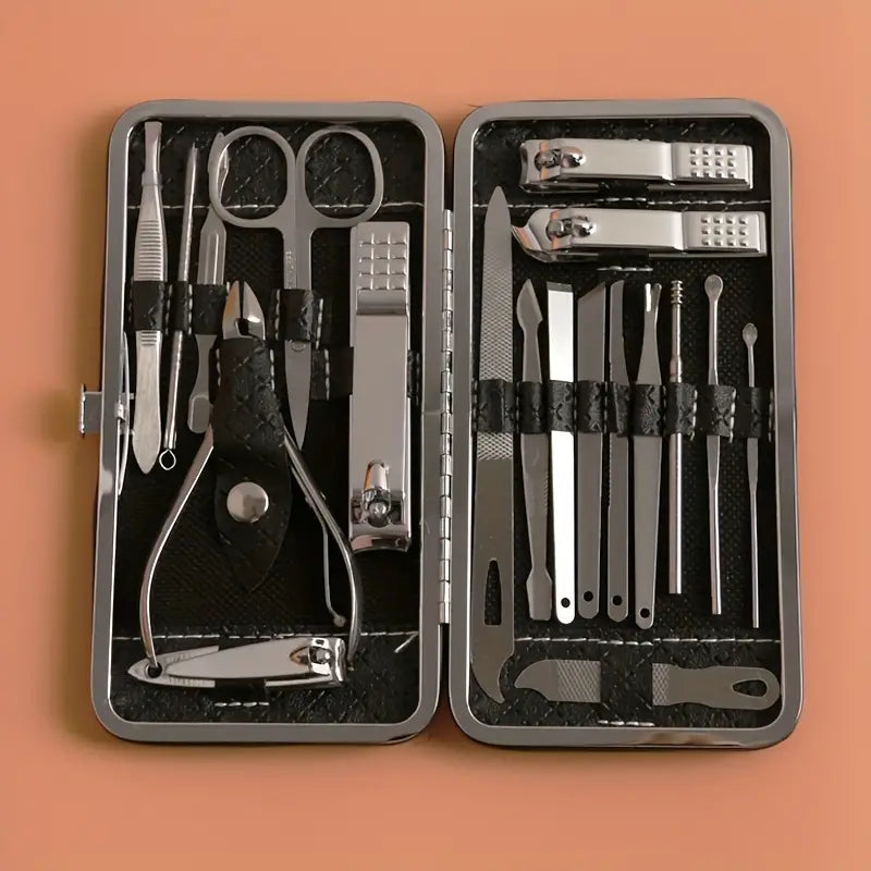 19-Piece Stainless Steel Manicure & Pedicure Set