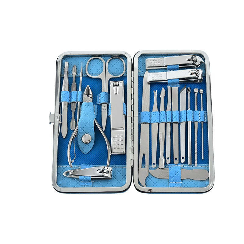 19-Piece Stainless Steel Manicure & Pedicure Set