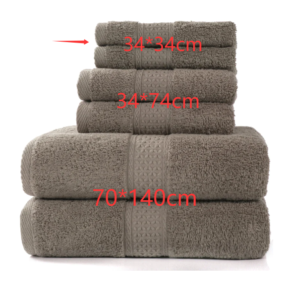 Atelier · BC 01-03 — Ribbed Cotton Towel Set (6-Piece)